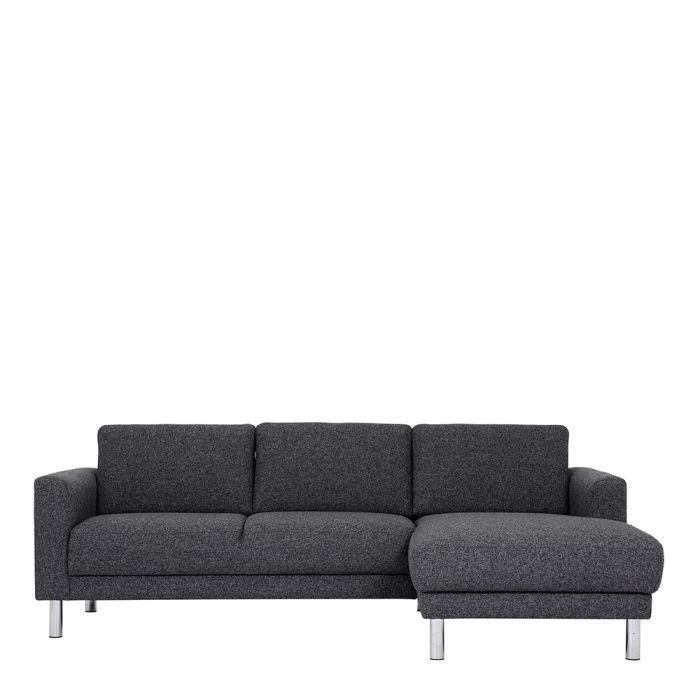 Cleveland Chaiselongue Sofa (RH) in Nova Anthracite