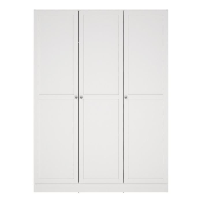 Brande Wardrobe with 3 Frame Doors in White