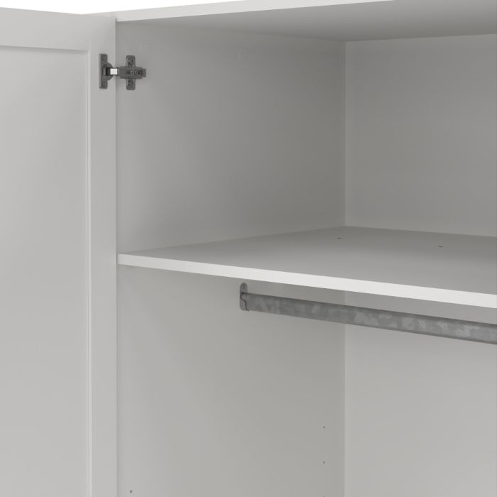 Brande Wardrobe with 4 Frame Doors in White