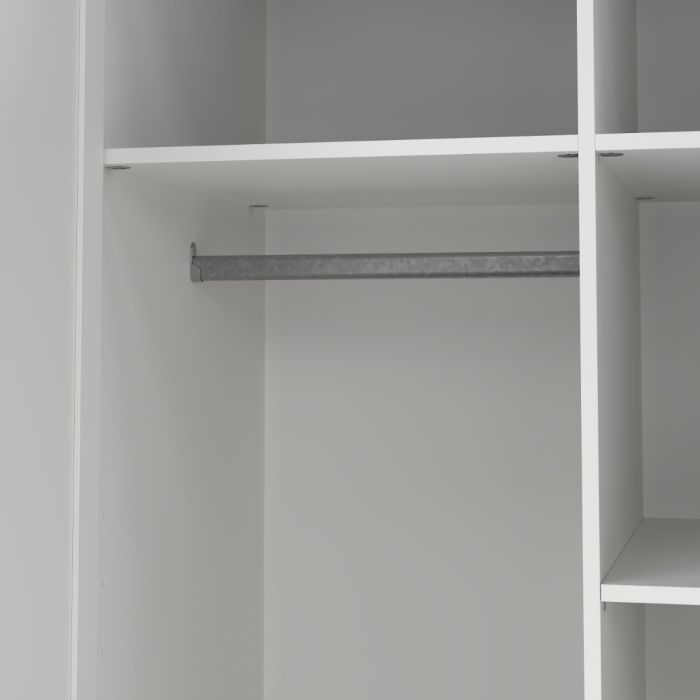 Brande Wardrobe with 2 Frame Doors in White