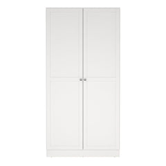 Brande Wardrobe with 2 Frame Doors in White