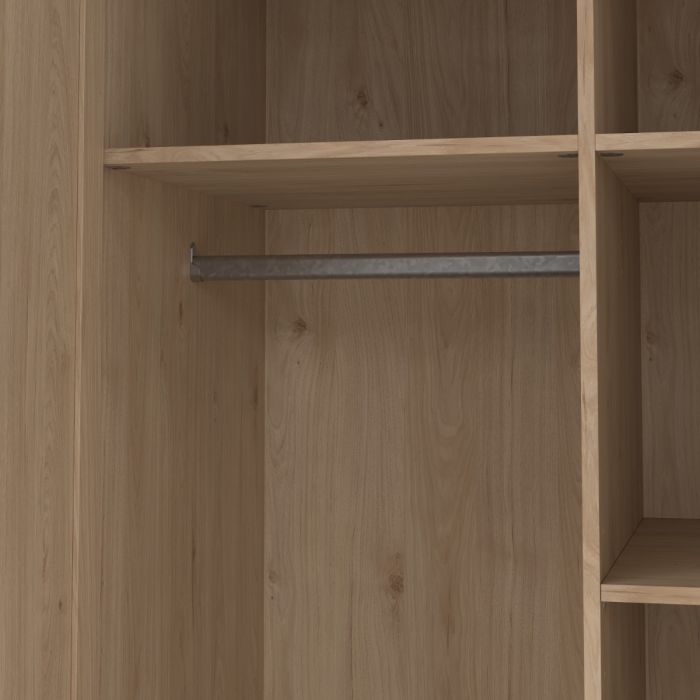 Brande Wardrobe with 2 Frame Doors in Jackson Hickory