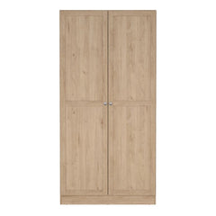 Brande Wardrobe with 2 Frame Doors in Jackson Hickory