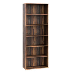 Essential Wide 5 Shelf Bookcase in Vintage Oak