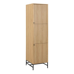 Albany Wardrobe 2 Doors in Oak/Black Legs