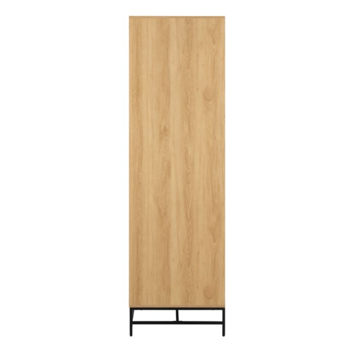 Albany Wardrobe 4 Doors in Black/Oak