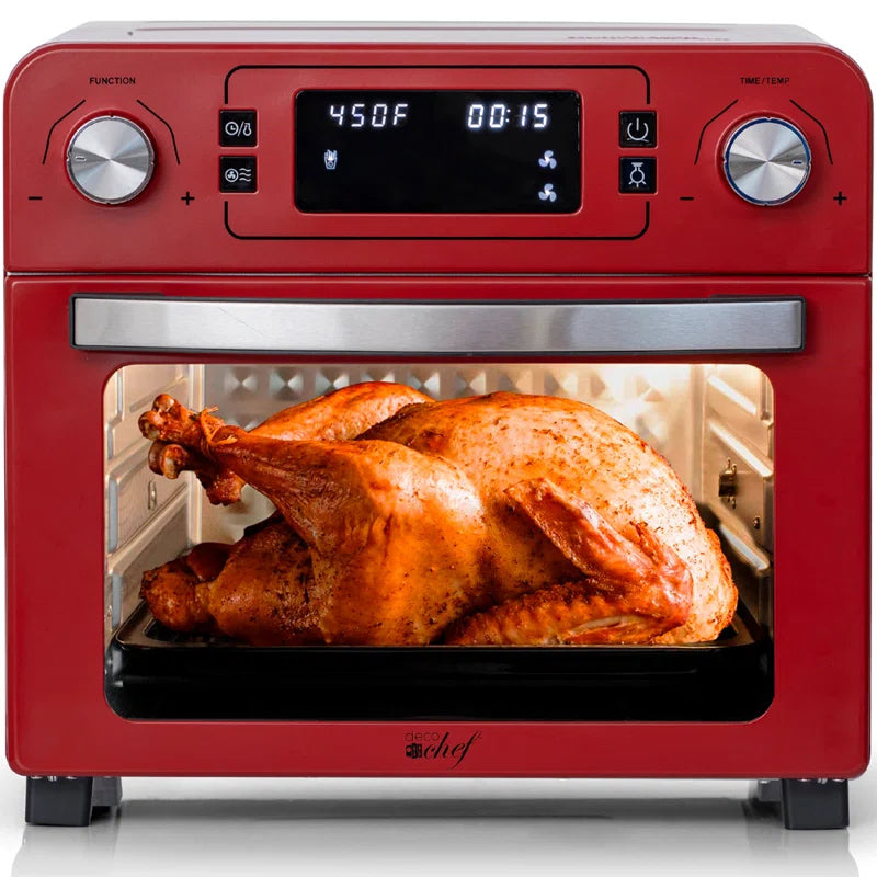 Deco Chef 24qt Stainless Steel Countertop Toaster Air Fryer Oven Plus Warranty