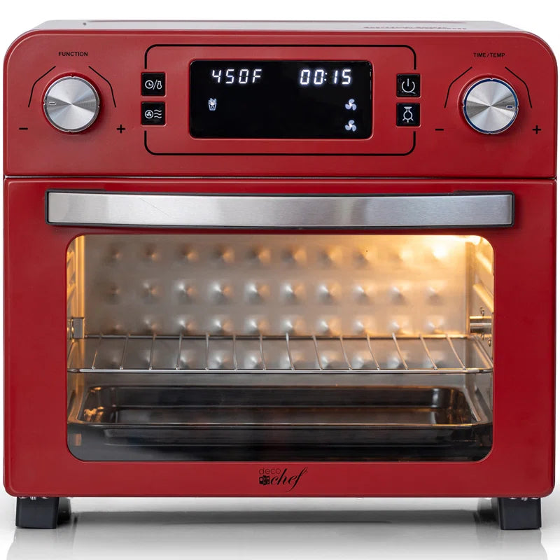 Deco Chef 24qt Stainless Steel Countertop Toaster Air Fryer Oven Plus Warranty