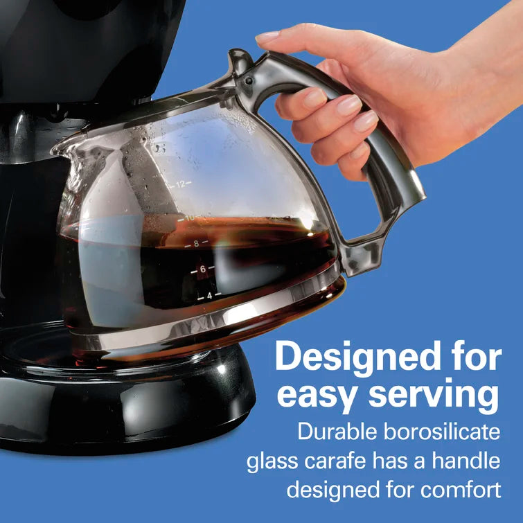 Hamilton Beach® 12 Cup Coffee Maker Glass Carafe Black