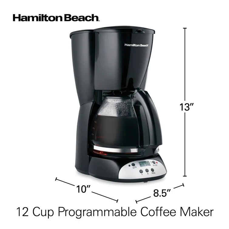 Hamilton Beach® 12 Cup Programmable Coffee Maker Glass Carafe