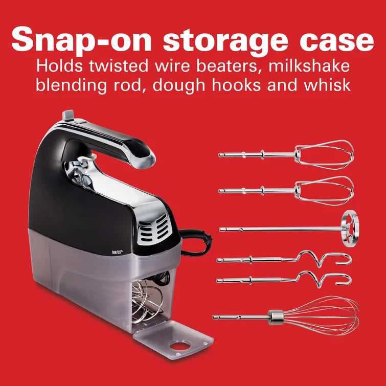 Hamilton Beach® 6 Speed Performance Hand Mixer with Snap-On Case