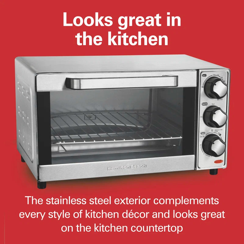 Hamilton Beach® Large 4-Slice Countertop Toaster Oven & Pizza Maker