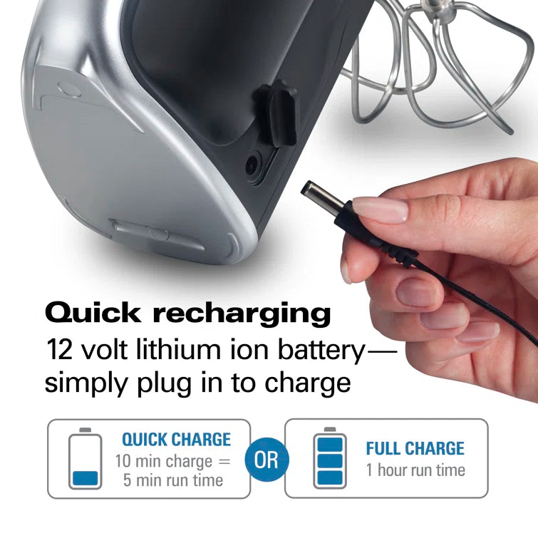 Hamilton Beach Professional Cordless Hand Mixer With Infinite Speed