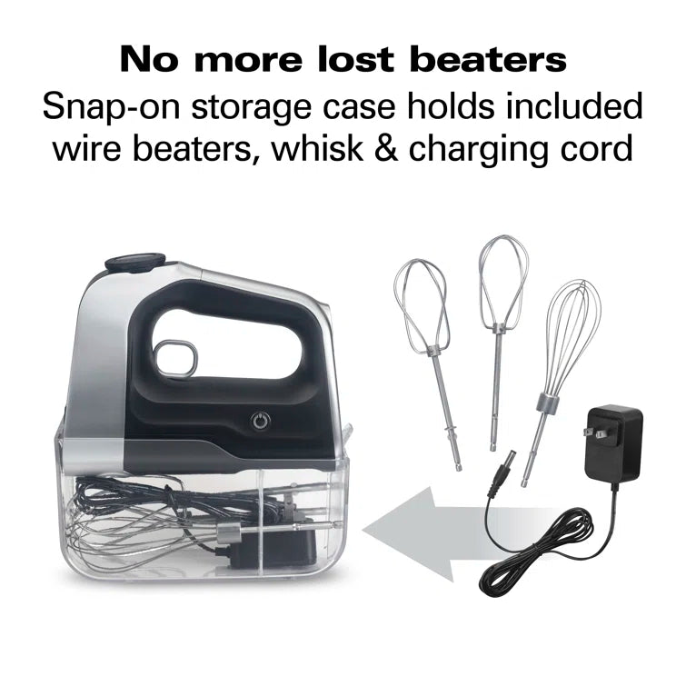Hamilton Beach Professional Cordless Hand Mixer With Infinite Speed