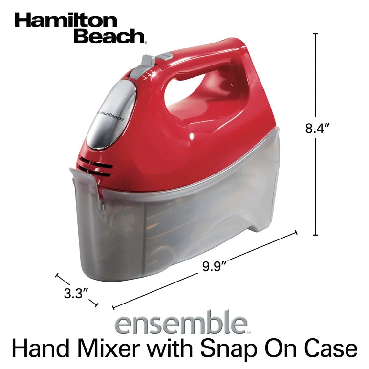 Hamilton Beach® ensemble Hand Mixer with Snap-On Case 6 Speeds