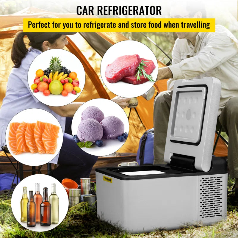 VEVOR Car Refrigerator Portable Freezer 10Qt Camping Compressor Cooler